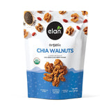 Elan Organic Chia Walnuts – Gourmet Glazed Nuts with Himalayan Pink Salt for Refined Entertaining