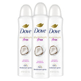 Dove Aluminum Free Deodorant Spray Cucumber & Green Tea Sensitive Skin Underarm Care Pack of 3 4 oz