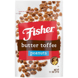 Fisher Snack Butter Toffee Peanuts – Car Cupholder Friendly Snack for Long Drives and Errands, 5.5 oz