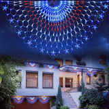 HYH 420 LED American Flag Net Light – Year-Round Patriotic Home Decor for Dining Room, Den, and Home Office