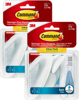 Command Bath Towel Hooks 6 Pack – Child-Safe Wall Hooks for Kids' Bathroom, Water-Resistant Adhesive for Towel Independence
