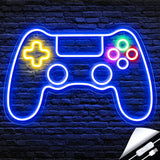 Kavaas Gamer Neon Sign – Fun LED Wall Light for Kids Gaming Corner, Lightweight Game Controller Bedroom Accent