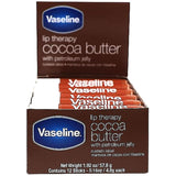 Vaseline Cocoa Lip Balm Stick 12 Pack - Budget Friendly Birthday Gift for Women and Friends