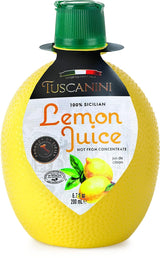 Tuscanini Pure Sicilian Lemon Juice – Streamlined Squeeze Bottle for Uncluttered Countertops, Six-Ingredient-Free Formulation