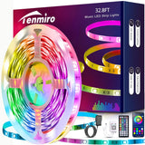 Keepsmile LED Strip Lights Valentines and Holiday Gift for Teens and Gamers, Music Sync RGB Light Strip with App Control