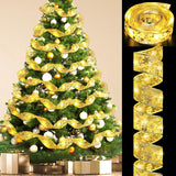 Ouddy Life 100 LED Christmas Ribbon – Weatherproof Fairy Lights for Backyard Party Tent and Open-Air Holiday Dining