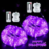 JMEXSUSS Battery Operated Rope Lights – Fire Safe LED String Lights with 6 Hour Auto Shutoff Timer