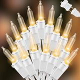 LAMPHOME Christmas Gift String Lights 100 LED Connectable Holiday Decoration for Family and Couples 21.6FT
