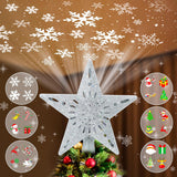 [Brand Name] Silver Star Christmas Topper Light – Family Room Holiday Centerpiece with Swirling Ceiling Patterns