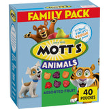 Mott's Berry Fruit Snacks for Pumpkin Carving Party – Mess Free Portable Pouch Snack for Outdoor Fall Activities, 40 Count