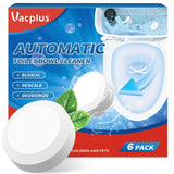 Vacplus Drop-In Bowl Tablets – Old-Piping and Septic System Protection, 6-Pack of Neutral-Formula Cleaners for Worry-Free Flushing