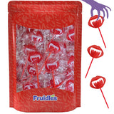 Fruidles Halloween Vampires Fangs Tattoo Lollipops – Fun Stocking Stuffer for Halloween-Themed Holiday Gifting