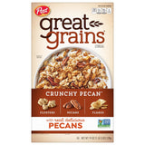 Great Grains Crunchy Pecan Cereal – Vitamin D and Fiber Breakfast Cereal for Heart-Smart Wellness Lifestyles, 19 Ounce