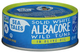 Sea Tales Albacore Tuna in Olive Oil, Pantry-Ready Single Serve for Camp Cooking and Adventure Trips