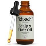 Kitsch Rosemary Scalp Oil with Biotin – Affordable Mother's Day Gift for Women, Plant-Based Pre-Shampoo Hair Care, 10 mL Travel Size