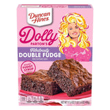 Duncan Hines Dolly Parton Brownie Mix Fabulously Double Fudge – Quick After-School Chocolate Snack for Apartment and Dorm Kitchens, 17.6 oz