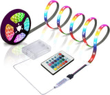 6.56ft Battery Operated LED Strip – DIY Ambient Lighting for Bookshelves, Headboards, and Home Interior Accents