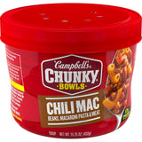 Campbell's Chunky Chili Mac Soup — 17g Protein Microwavable Bowl for Focused Home Office Lunches