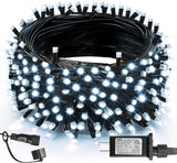 TW SHINE Waterproof Christmas Lights – Safe Plug-in Holiday String Lights with 8 Modes for Worry-Free Long Evenings