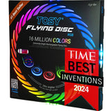 TOSY Flying Disc - USB-C Rechargeable Light Up Frisbee Valentine's Day Gift for Couples, 108 RGB LEDs Evening Backyard Play