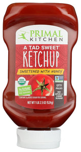 Primal Kitchen Paleo Keto Friendly Organic Ketchup Gift, Clean Ingredient Stocking Stuffer 18.5 oz
