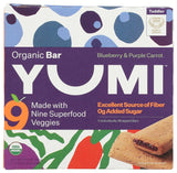 Yumi Bar Blueberry Purple Carrot Individually Wrapped Bar for Hygienic Toddler Snacking on the Road