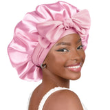 YANIBEST Adjustable Silk Bonnet for Sleeping – Mindful Bedtime Accessory for Women Embracing Self-Care and Natural Hair Wellness