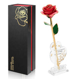 Still Form Forever Rose – Real Bloom with Understated Gold Plating, Intentional Accent for Clutter-Free Spaces