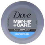 Dove Men+Care Ultra Hydra Cream – Holiday Stocking Stuffer for Him, Travel-Friendly All-Over Moisturizing Cream