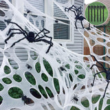 Artificial Cotton Spider Web Sheet – Cozy Haunted Home Decor for Ceiling, Wall and Window Display