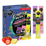 4C Energy Rush Hydration Stix – Giftable Trial Pack for Health-Conscious Friends Who Avoid Sugary Soda, 18ct