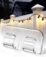 Lumivo Crystal-Clear Cord Clips – 40-Pack Adhesive Hangers for Reading Nooks, Window Frames, and Gallery Walls