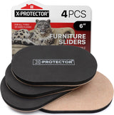 X-PROTECTOR 3 ½ Inch Furniture Movers – Work-from-Home Floor Protector, Easily Reconfigure Your Desk Setup on Hardwood