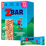 Zbar Iced Oatmeal Cookie Energy Bars – Holiday Care Package for Active Families, Non-GMO Organic 24 Pack