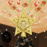LightOfTree Silver Snowflake Xmas Topper – Housewarming & Holiday Present, Plug-and-Play LED Projector