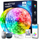 DAYBETTER App Controlled RGB Light Strip – Valentine's Day Gift for Him with Music Sync Party Mode