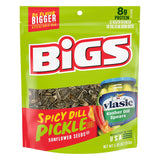 BIGS Vlasic Pickle Sunflower Seeds – Low-Mess Man Cave & Desk Snack with Slow Burn Crunch, 5.35 oz