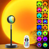 Sunset Lamp Projector – Minimalist Night Light, Neutral Form Factor with Adjustable Projection for Modern Spaces