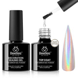 Beetles Chrome Powder Sealer & Top Coat | Calming 3-Minute LED Cure for Personal Pampering Nights