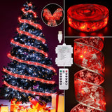 Otomix 2.5 Inch Organza LED Strand – Simple Elegant Holiday Garland for Clutter Free Living Spaces