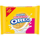 OREO Double Stuf Golden Sandwich Cookies for Backyard BBQ Dessert Table, Bulk Pouch 24.95 oz