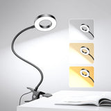 Adjustable LED Work Lamp – Productivity Lighting for Dorm Study and Home Office, Eye-Caring Clamp Light