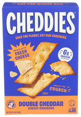 Cheddies Double Cheddar Cracker 4.2 oz – After Practice Snack for Young Athletes