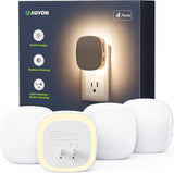 AUVON Dusk to Dawn Nightlight – V-0 Flame Retardant Plug in Light for Kids Room and Senior Living Spaces