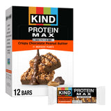 KIND Protein MAX Crispy Bar – Quick On-the-Go Breakfast Replacement for Busy Professionals, Chocolate Peanut Butter with 20g Protein, 12 Count