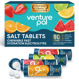 Venture Pal Chewable Salt Tablets – Pocket-Sized Hydration for Golf Course, Marathon, and Hot-Weather Adventures
