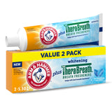 ARM & HAMMER Plus TheraBreath Toothpaste – Holistic Oral Care Upgrade for the Primary Bathroom, Gentle Whitening
