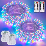 JMEXSUSS 2 Pack Battery Fairy Lights for Kids Room – UL588 Certified Warm White Twinkle with Auto Off Timer for Bedtime