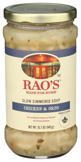 Rao's Made for Home Chicken Orzo Soup – Fast Weeknight Dinner for the Time-Strapped Professional, No Prep Required
