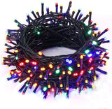 FULLBELL Black Christmas Lights 33ft 100 LED IP44 Waterproof – Halloween Tree, Patio Party & Outdoor Holiday Decor with Memory Function